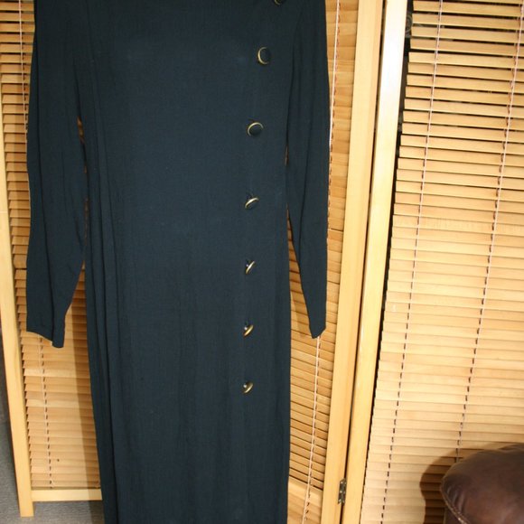 Sarah Richards Straight Pencil Dress With Shoulder Pads Size 3/4 - Picture 7 of 10